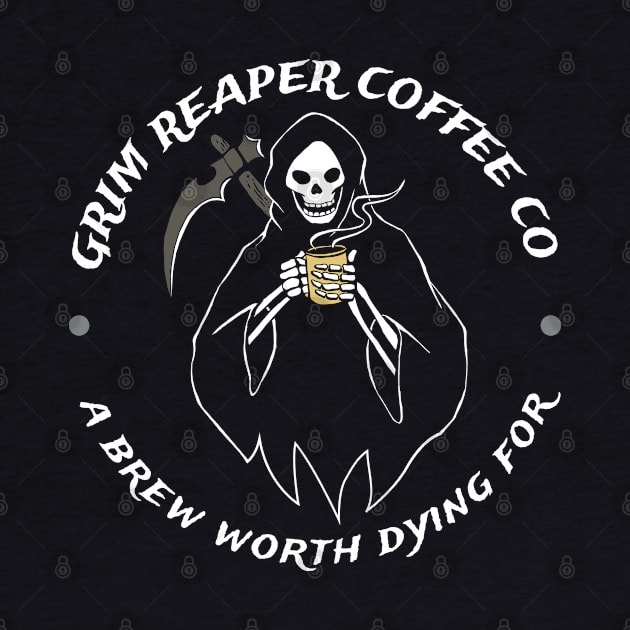 Grim Reaper Coffee Company Coffee Fan Gift by atomguy